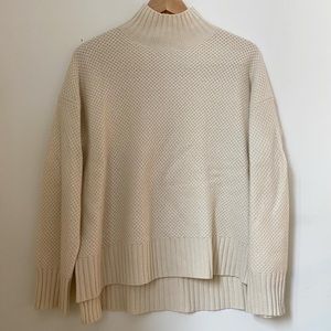 Cream/beige cashmere mock neck from Everlane